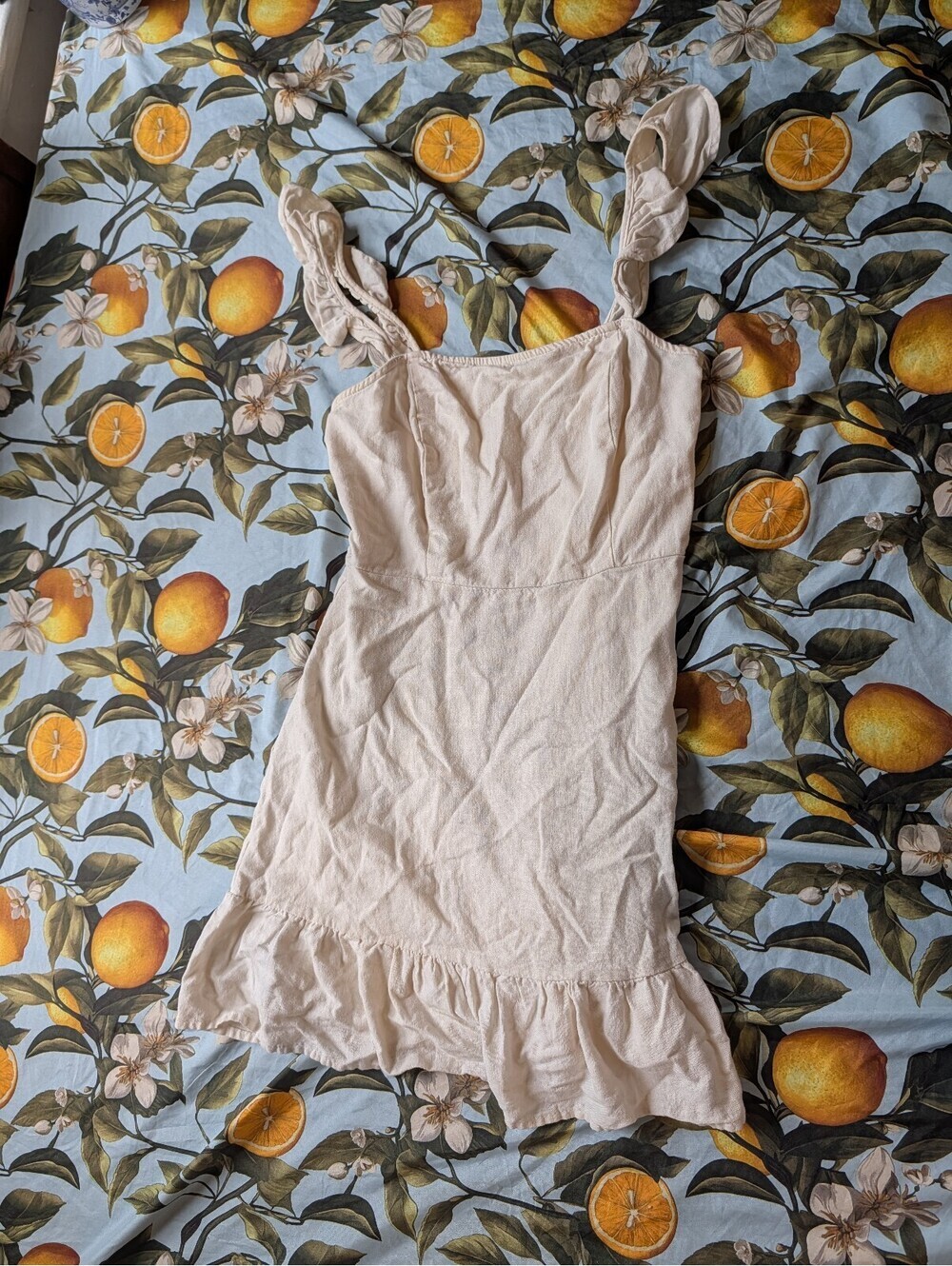 Bleuh Ceil Women's Linen Mini Dress – Size Small | Chic Summer Casual Dress - Picture 2 of 7
